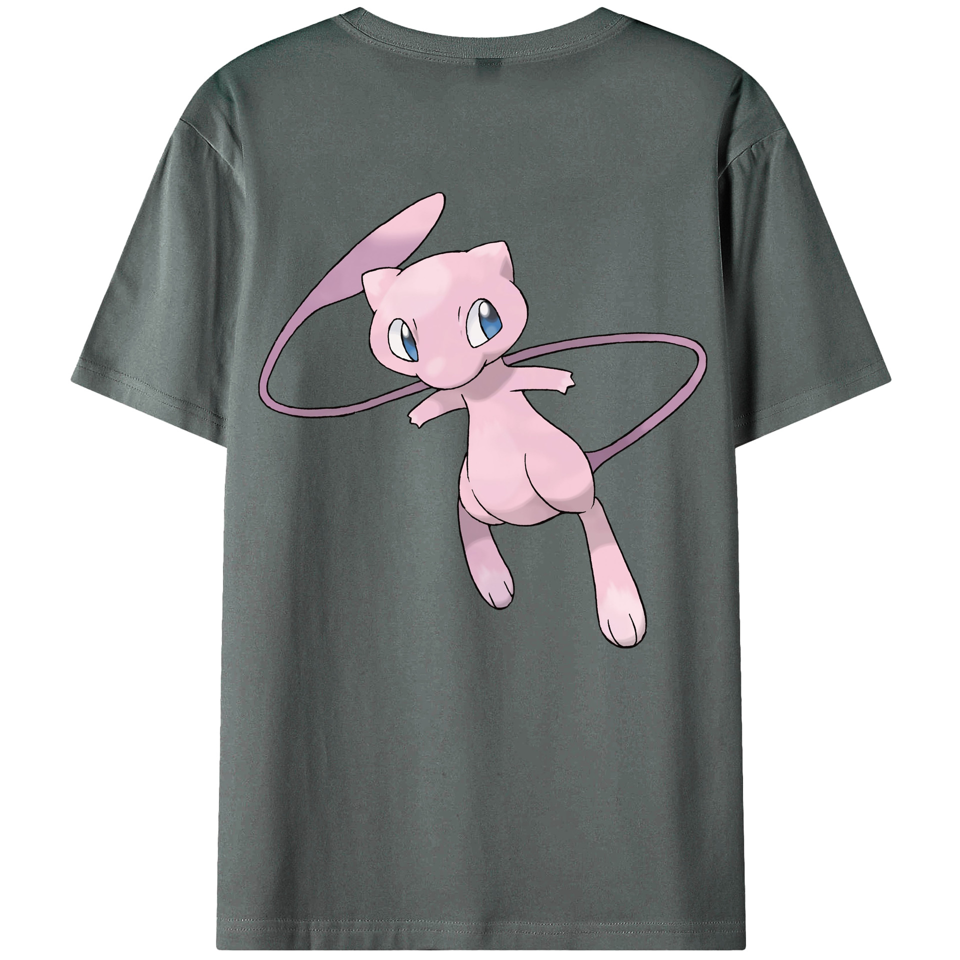 （画像用） ポケットモンスター Pokémon 綿100％ メンズ半袖Tシャツ（バックプリント） 通気性
